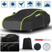 SPETLEK 6-Layer Waterproof Car Cover - Heavy Duty XXL Size in Black