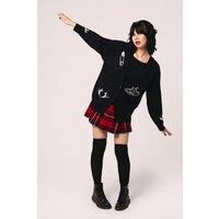 Hell Bunny Women's Mercy Oversized Black Cardigan | Size: Large