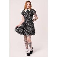 Hell Bunny Women's Mischief Halloween Style Mini Dress in Black | Size: XS