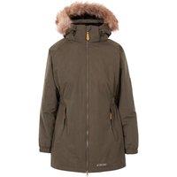 Trespass Women's Celebrity Insulated Longer Length Parka Jacket in Dark Red | Size: Small
