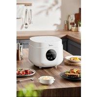 Living and Home Midea 3L Multi-function Rice Cooker with 7 Menu, 8H Timer, 6 Step Cooking Curve, Nonstick Inner Pot, NTC Sensor in White