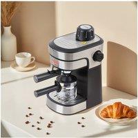 Living and Home 5 Bar Portable Espresso Coffee Machine 800W with 240ML Water Tank in Black