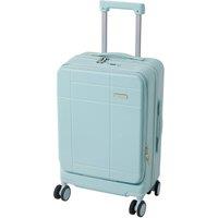 SHEONLY 20 inch Front Opening Suitcase with Combination Lock in Blue