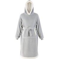 MODISHION Oversized Warm Wearable Blanket Hoodie in Grey