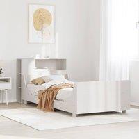 Berkfield Home Bed Frame without Mattress White 90x200 cm Solid Wood Pine