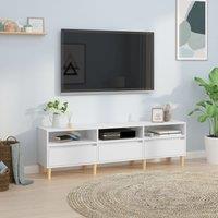 Berkfield Home TV Cabinet White 150x30x44.5 cm Engineered Wood