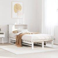 Berkfield Home Bookcase Bed without Mattress White 90x200 cm Solid Wood