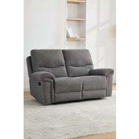 More4Homes Fosse 2 Seater Manual Recliner Fabric Modern Living Sofa in Dark Grey