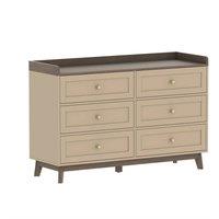 Melody Maison Large Cream 6 Drawer Chest Of Drawers - Oswin Range