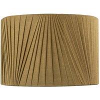 Happy Homewares Modern Olive Green Faux Silk Fabric Organza Tapered Drum Lamp Shade | Size: 12 inches