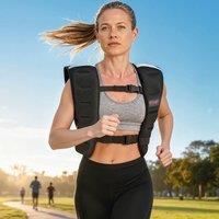 SPORTNOW 5kg Weighted Vest with Adjustable Straps & Reflective Strips in Black