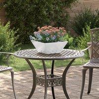 Berkfield Home Garden Bowl Planter 35x35x15 cm Galvanized Steel in Silver | Size: 35 x 35 x 15 cm