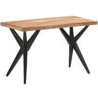 Berkfield Home Dining Table 120x60x76 cm Solid Acacia Wood in Brown | Size: 120 x 60 x 76 cm