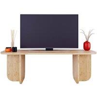 BIMOSSA Wooden TV Stand 100 cm Small TV Unit for TVs up to 43 Inch, Modern Compact TV Table Stand w/ Storage Shelf, TV Cabinet for Living Room, Media