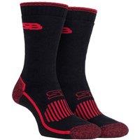 SOCKSHOP Storm Bloc Men's 2 Pack Heavy Duty Reinforced Cotton Socks for Boots in Black | Size: 6-8