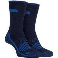 SOCKSHOP Storm Bloc Men's 2 Pack Heavy Duty Reinforced Cotton Socks for Boots in Navy | Size: 6-8