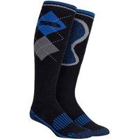 KDMD Men's 1 Pair Storm Bloc Extra Long Durable Cotton Argyle Boot Socks in Black | Size: 6-11