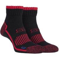KDMD Men's 1 Pair Storm Bloc High Ankle Length Hiking Socks in Black | Size: 6-8.5