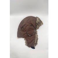SVNX Men's Tapper Hat with Faux Fur Lining in Brown