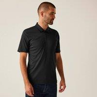 Regatta Men's Honestly Made Polo Shirt in Black | Size: 2XL
