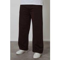 Threadbare Men's Wide Leg Joggers in Chocolate | Size: Large