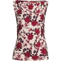Lands' End Women's Petite Silky Knit Drapey Boatneck Sleeveless Top | Size: 8