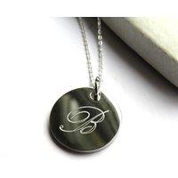 Aye Do Gifts Women's Personalised Silver Single Letter Necklace | Initial | Size: 18 inches