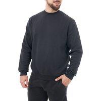 Smart Living Men's Polycotton Crewneck Sweatshirt - Comfortable & Versatile in Black | Size: Small
