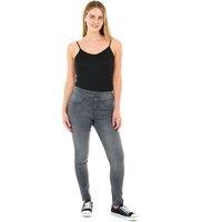 Smart Living Women's Skinny Fit Denim Jeans Jeggings Pull On Casual with Pockets in Dark Grey | Size: 14