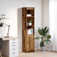 Berkfield Home Highboard Old Wood 37.5x35x180 cm Engineered Wood in Brown