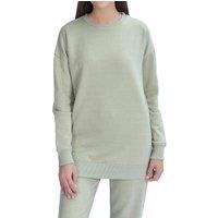 Smart Living Comfortable Casual Polycotton Crew Neck Sweatshirt in Pale Green | Size: Large
