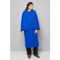 Wallis Women's Scarf Car Coat in Cobalt | Size: 16