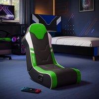 X Rocker Shadow 2.0 Audio Floor Rocker Gaming Chair for Kids in Green