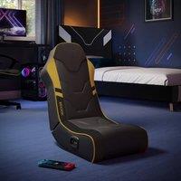 X Rocker Shadow 2.0 Audio Floor Rocker Gaming Chair for Kids in Gold