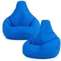 icon Kids Recliner Beanbag, Indoor & Outdoor, Purple (2-Pack) in Blue