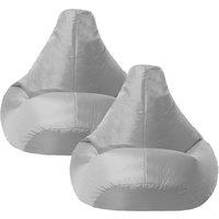 icon Kids Recliner Beanbag, Indoor & Outdoor, Purple (2-Pack) in Grey