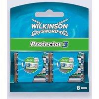 Wilkinson Sword Men's Protector 3 Blades - 8 Pack in Black