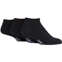 SOCKSHOP Iomi Men's 3 Pair FootNurse Cushioned Foot Diabetic Trainer Socks in Black | Size: 8-11