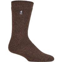 SOCKSHOP Heat Holders Men's 1 Pair Original 2.3 TOG Thermal Socks in Brown | Size: 6-11