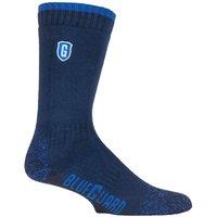 SOCKSHOP Blue Guard Men's Anti Abrasion Heavy Duty Work Socks for Steel Toe Boots in Blue | Size: 4-7