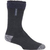 SOCKSHOP Heat Holders Men's 1 Pair Lumi Sleep Socks in Charcoal | Size: 6-11