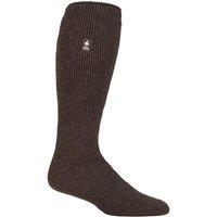 SOCKSHOP Heat Holders Men's 1 Pair Long 2.3 TOG Thermal Socks in Brown | Size: 6-11
