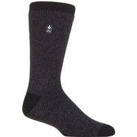 SOCKSHOP Heat Holders Men's 1 Pair 1.6 TOG Lite Striped, Patterned & Argyle Socks in Charcoal | Size: 6-11