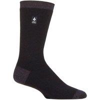 SOCKSHOP Heat Holders Men's 1 Pair 1.0 TOG Ultralite Striped, Argyle & Patterned Socks in Stone | Size: 6-11
