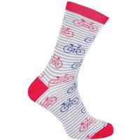 Mr Heron Men's 1 Pack Novelty Patterned Bamboo Socks in Light Grey | Size: 6-11