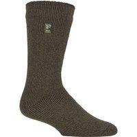 SOCKSHOP Heat Holders Men's Mens 1 Pair Outdoor 2.3 TOG Plain Angling Socks in Green | Size: 6-11