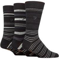FARAH Men's Mens 3 Pair Argyle, Patterned & Striped Cotton Socks | Size: 6-11