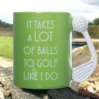 Boxer Gifts Men's Takes A Lot Of Balls Golf Mug