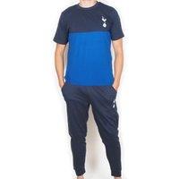 Tottenham Hotspur FC Men's Adults Premium Pyjama Set in Navy | Size: Small