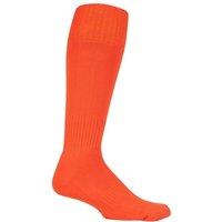 SOCKSHOP of London Men's 1 Pair Made in the UK Plain Football Socks in Orange | Size: 6-11